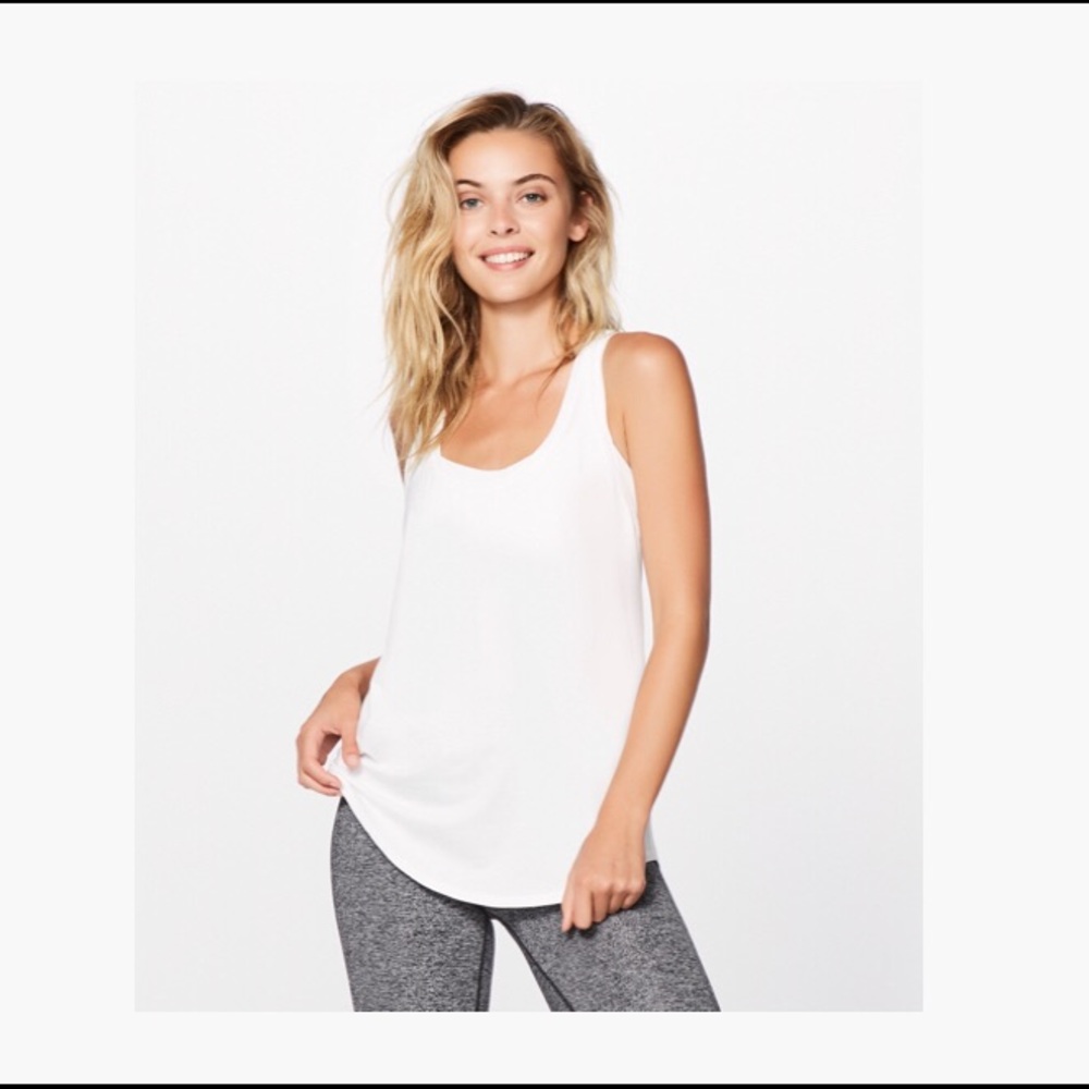 Lululemon White Love tank 🍋 NWT